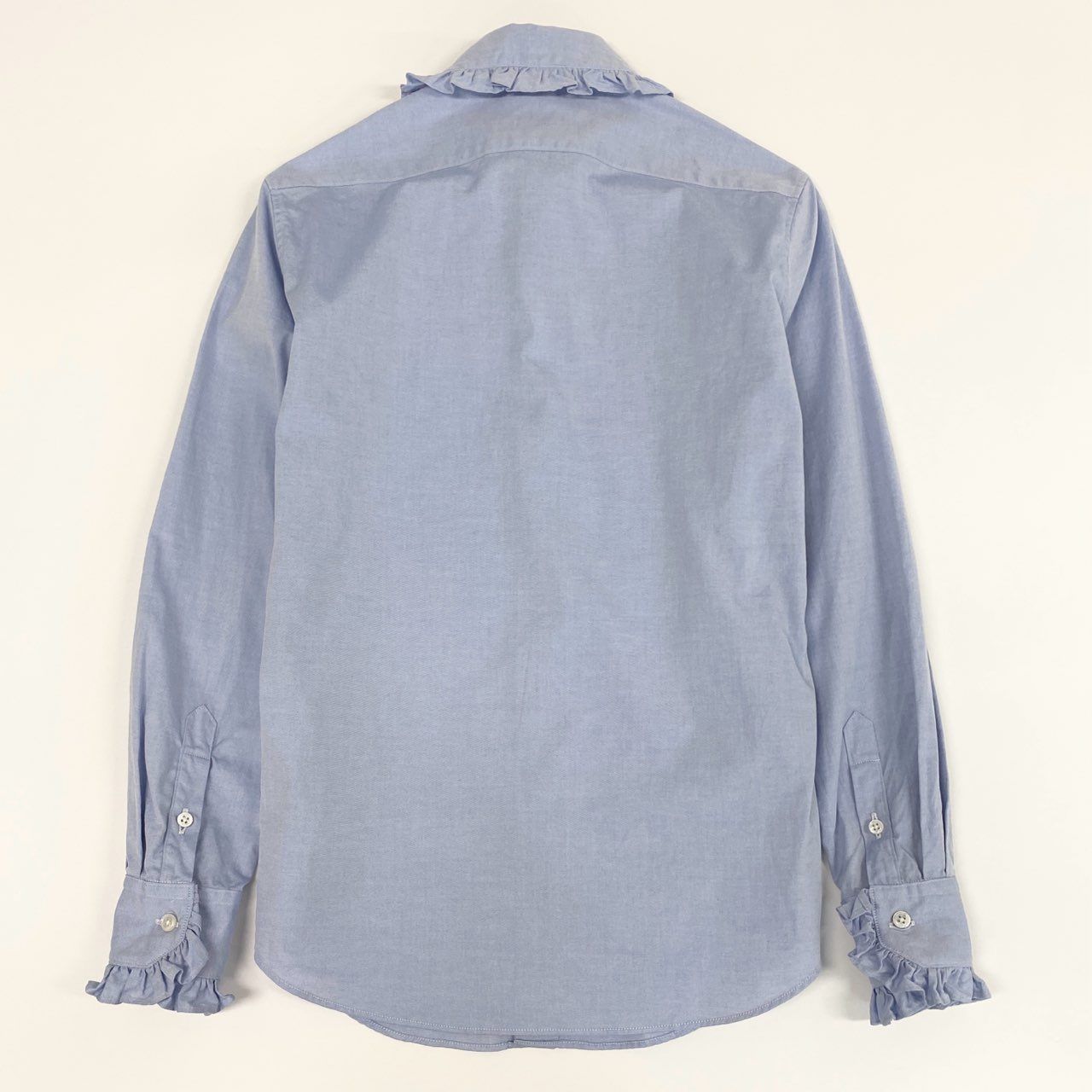 37a16 MADISON BLUE マディソンブルー ROUND COLLAR FRILL SH L.OX 
