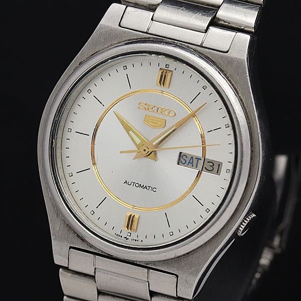 稼動品SEIKO セイコーファイブデイデイト自動巻き腕時計メンズ