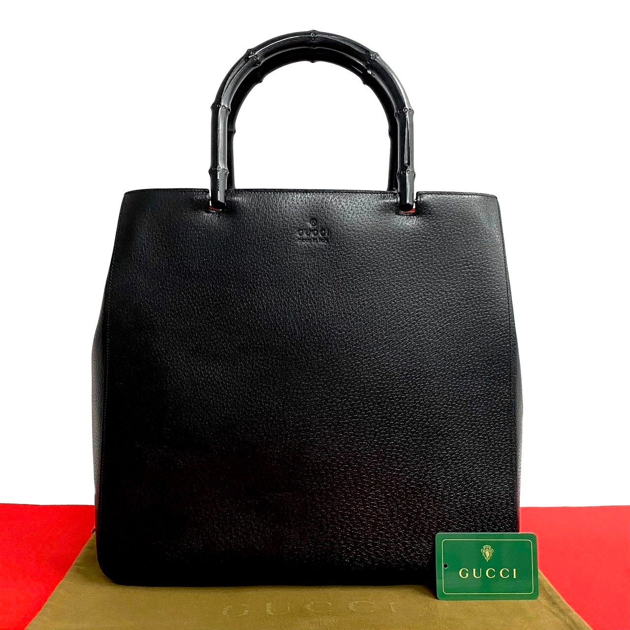 希少　GUCCI グッチ　ビジネスバッグ　バンブー　レザー　ブリーフケース 希少 GUCCI グッチ ビジネスバッグ バンブー レザー ブリーフケース