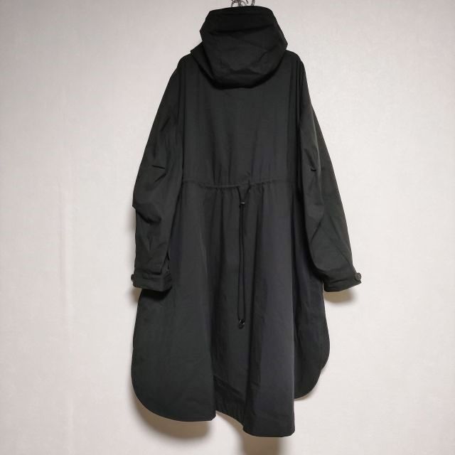 REGULATION Yohji Yamamoto C E WEATHER STRETCH R-HOODIE MODS C モッズコート ブラック レディース レギュレーションヨウジヤマモト 4-0819M∞