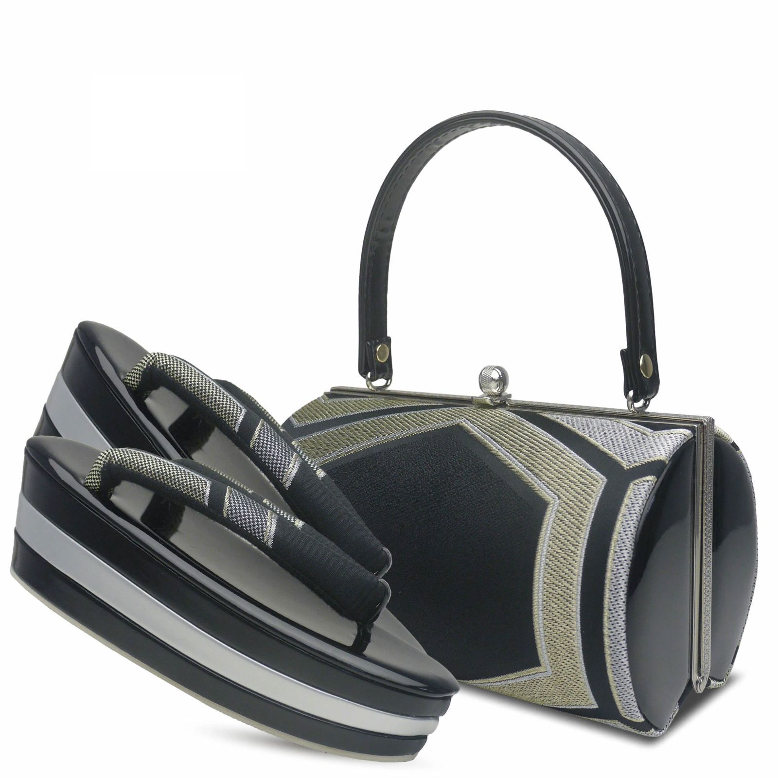 草履バッグセット 草履 振袖 成人式 ヒール 厚底 kzouribag16-6