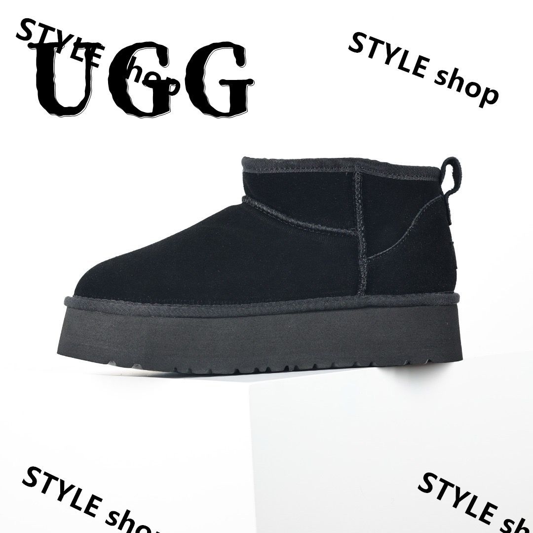 新品未使用 UGG アグ クラシック ウルトラ ミニ プラットフォーム 厚底 レディース ブーツ W CLASSIC ULTRA MINI  PLATFORM ブラック - メルカリ