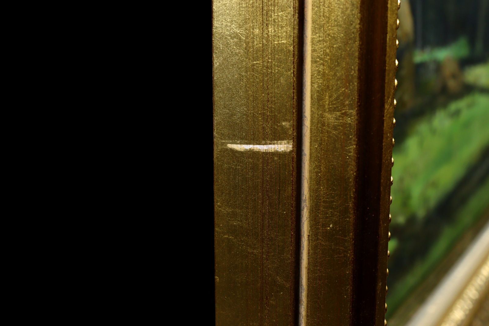 向井潤吉 「薮川平野の家」肉筆油彩20号 タトウ箱 古美術 楾 P39-OQ