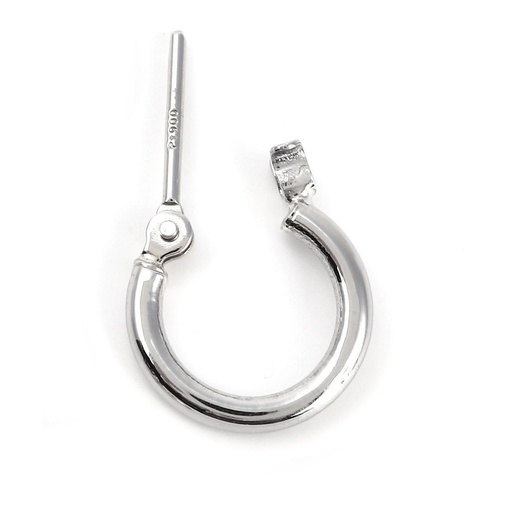 ピアス プラチナ フープ 1.5×10mm Pt900 両耳 ピアス 両耳 フープ