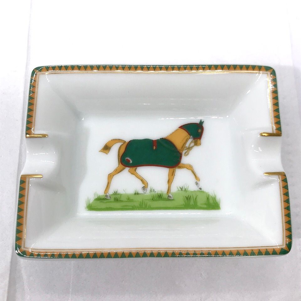 HERMES エルメス 灰皿 馬柄 ミニ 陶器 タバコ 小物 - メルカリ