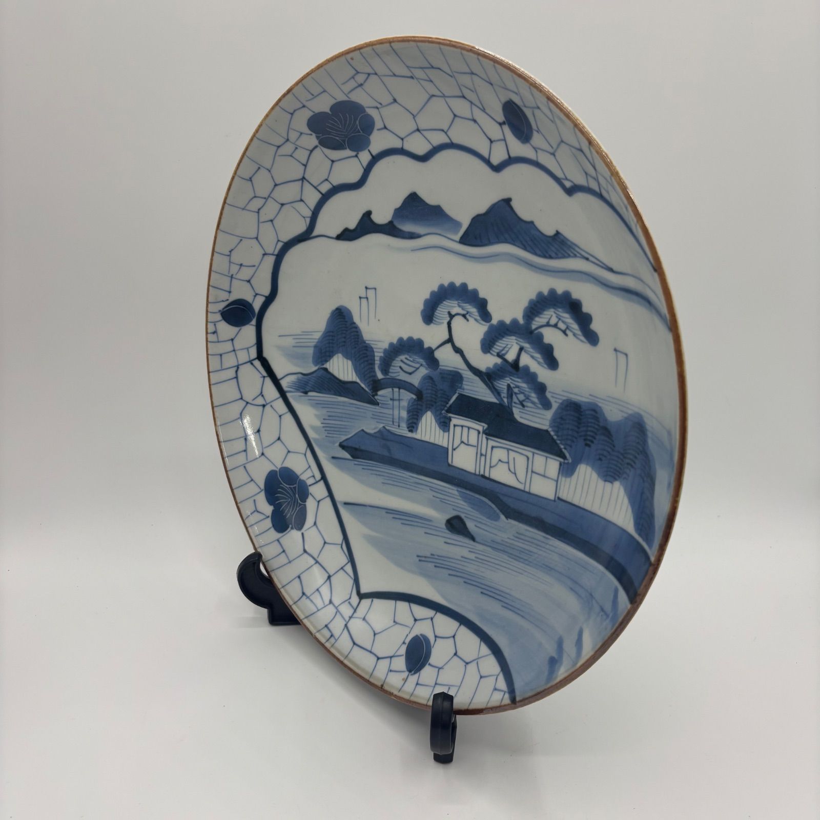 古伊万里 志田窯【染付 山水文大皿】 31.5センチ - メルカリ