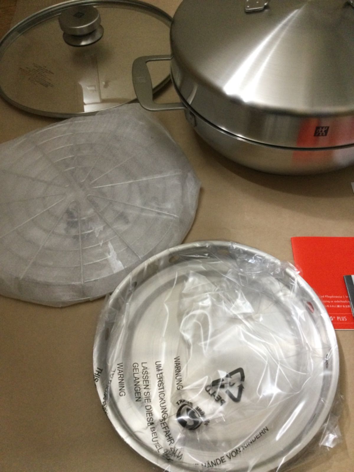 ZWILLING ツヴィリングプラス スモーカーセット 28cm ガラス蓋付き