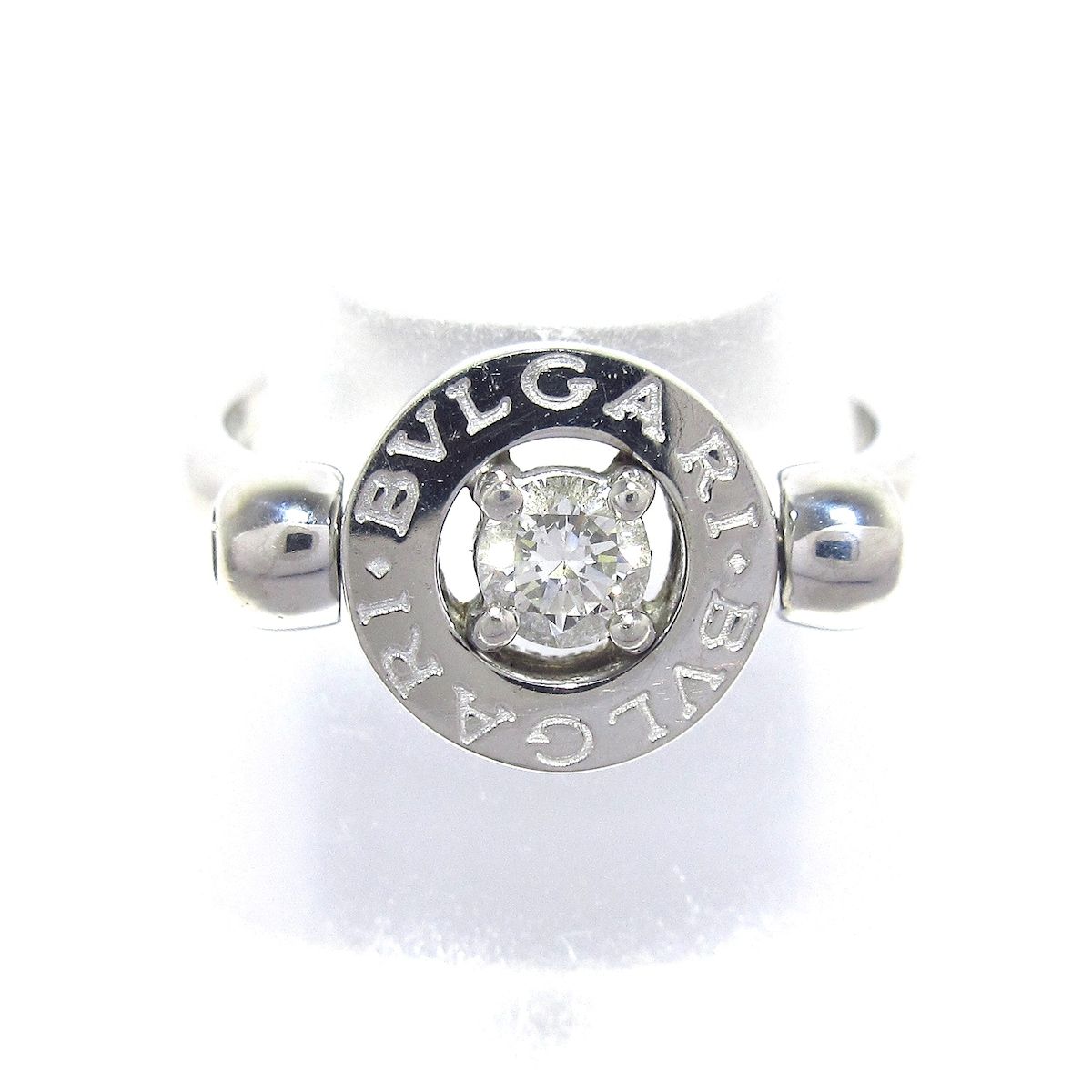 BVLGARIリング 指輪 フリップダイヤ&オニキス サイズ8号 750WG BVLGARI