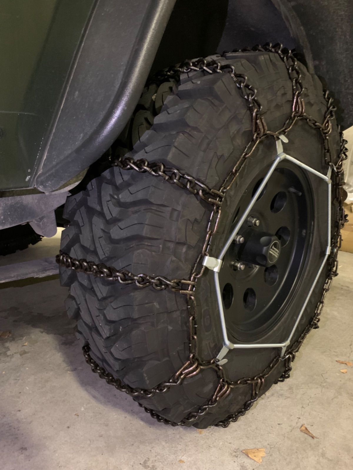 35×12.5R17LT他オフロードタイヤ用タイヤチェーン バンド付き