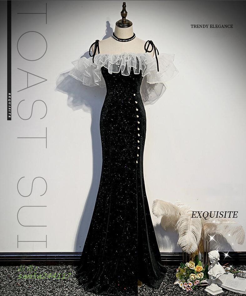 ロングドレス 演奏会用 パーティードレス 結婚式 ドレス ステージドレス コー合唱衣装 20代30代40代 マキシ丈 ピアノ 成人式 大人 発表会 am5a244117