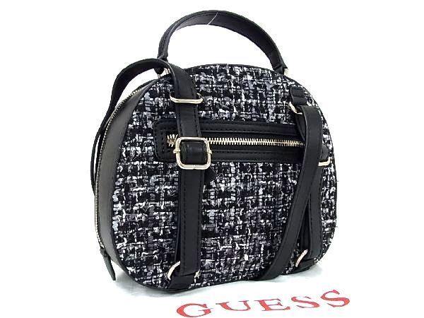 □新品□未使用□ GUESS ゲス ツイード×レザー 3WAY ハンドバッグ