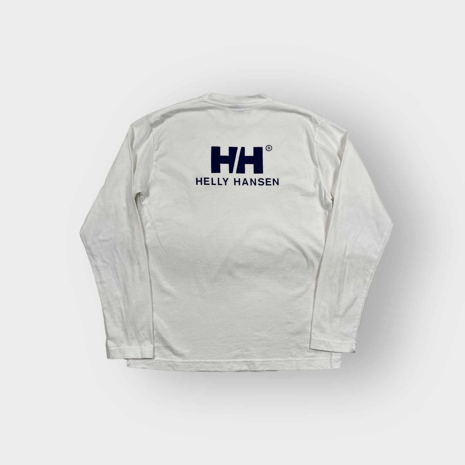 HELLY HANSEN ヘリーハンセン 長袖Tシャツ ロゴ ロンT ホワイト サイズ