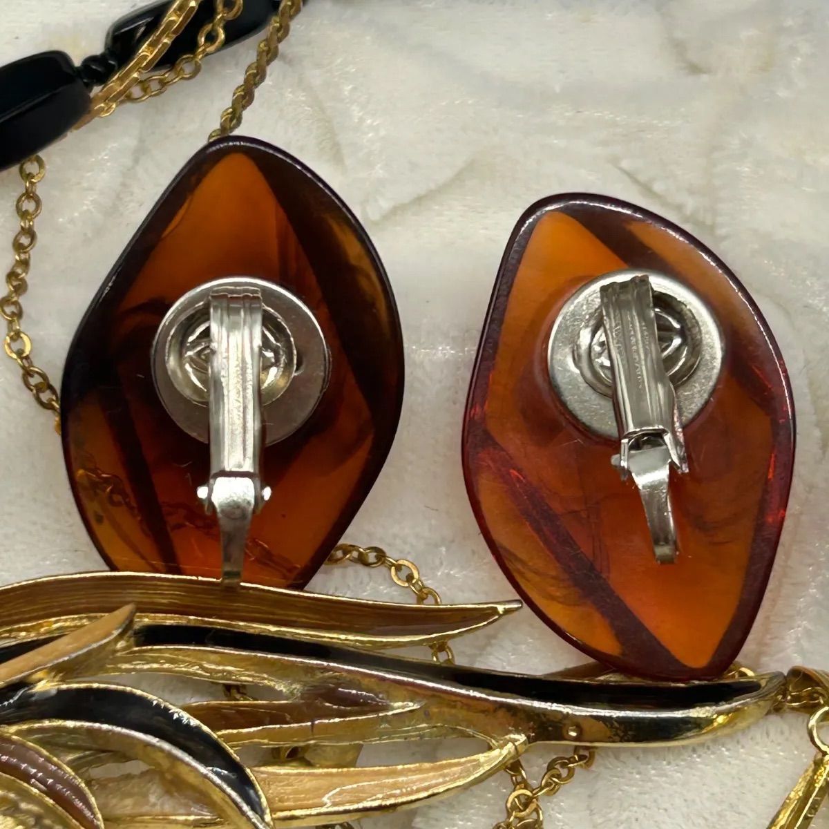 【遺品整理】アクセサリーセット(18kネックレス、イヤリング、ブローチ） 遺品整理 生前整理 ヴィンテージ アクセサリーまとめ売り
