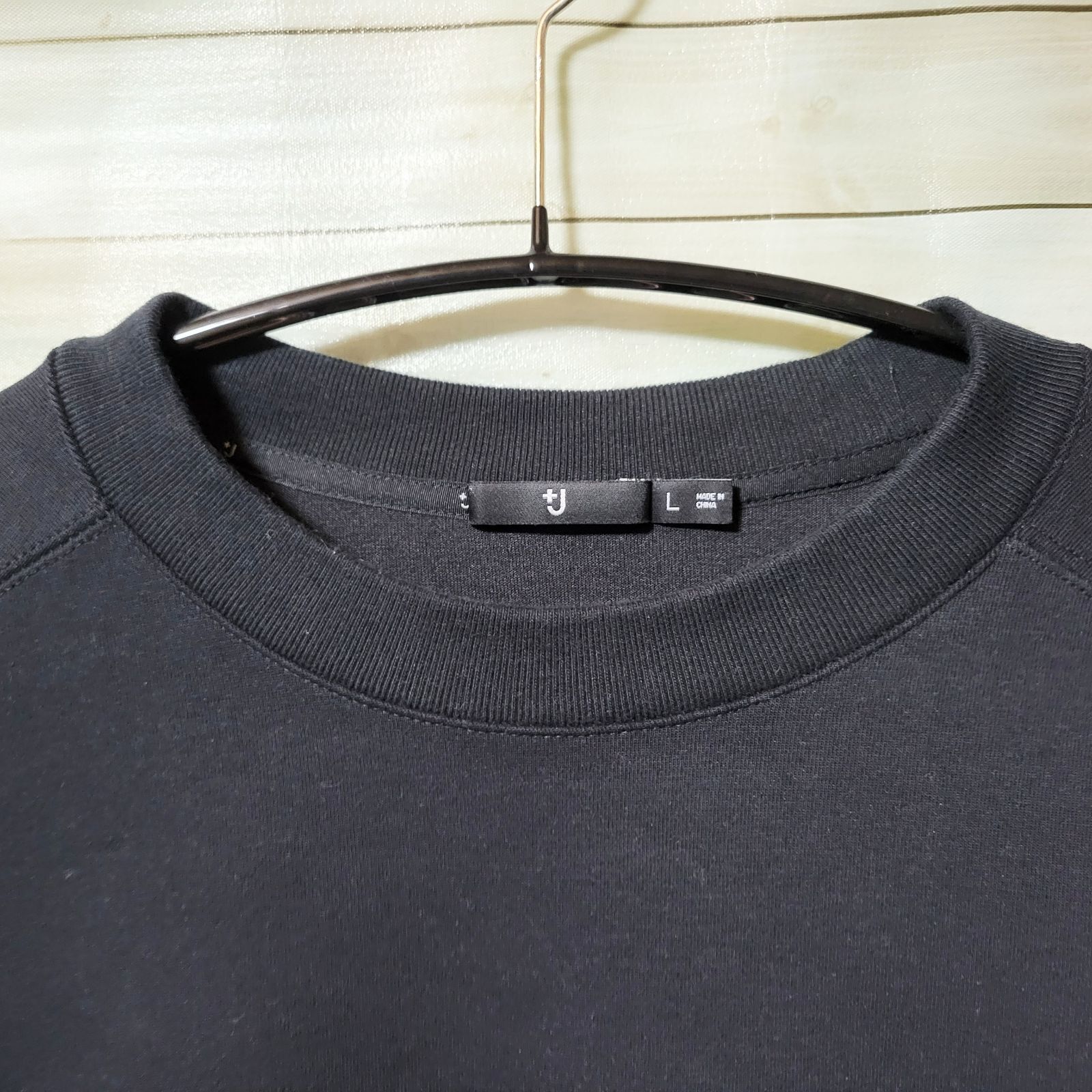 ＋J UNIQLO ドライスウェットシャツ ジルサンダー ブラック L