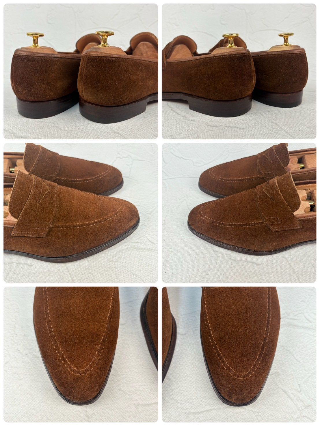 クロケット&ジョーンズ SYDNEYローファー スウェード 茶 ブランド古着】CROCKETT&JONES / クロケット&ジョーンズ SYDNEY