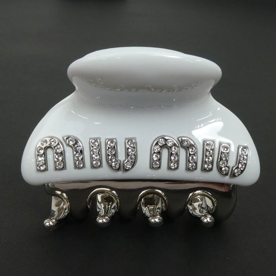 miumiu ヘアクリップ miu MIUMIU ミュウミュウ ヘアクリップ 5JF136 2F6T レディース
