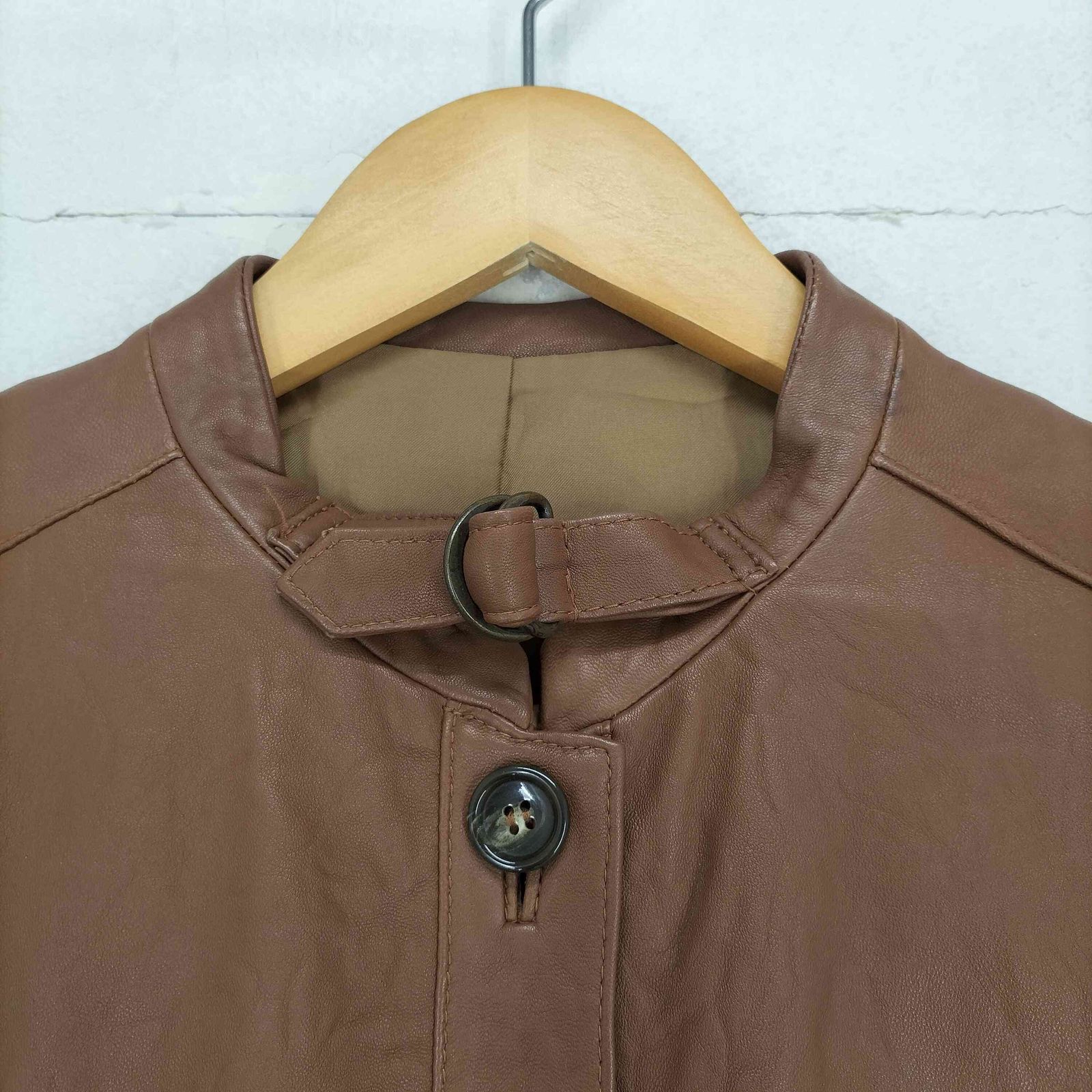 ユーズドフルギ 古着 ラムレザーライダースジャケット レディース 9AR GULLKHAN_COM