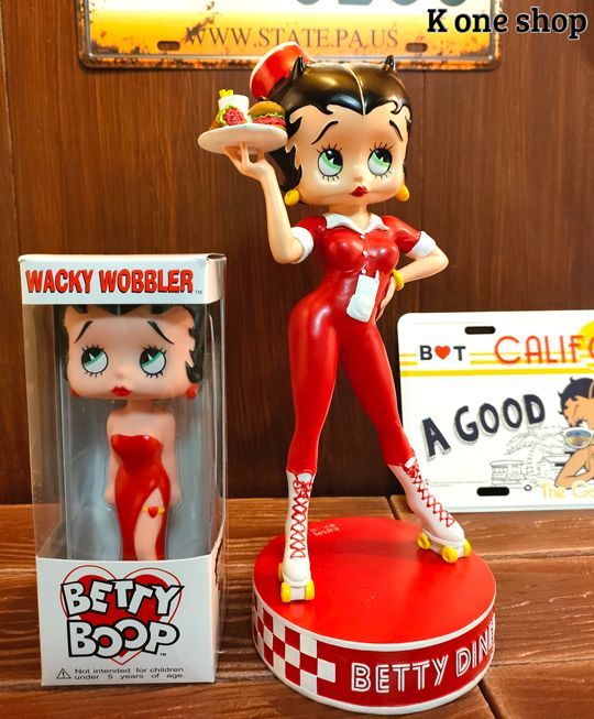 大きめ【ベティブープ ダイナーフィギュア】H30.5cm Betty Boop