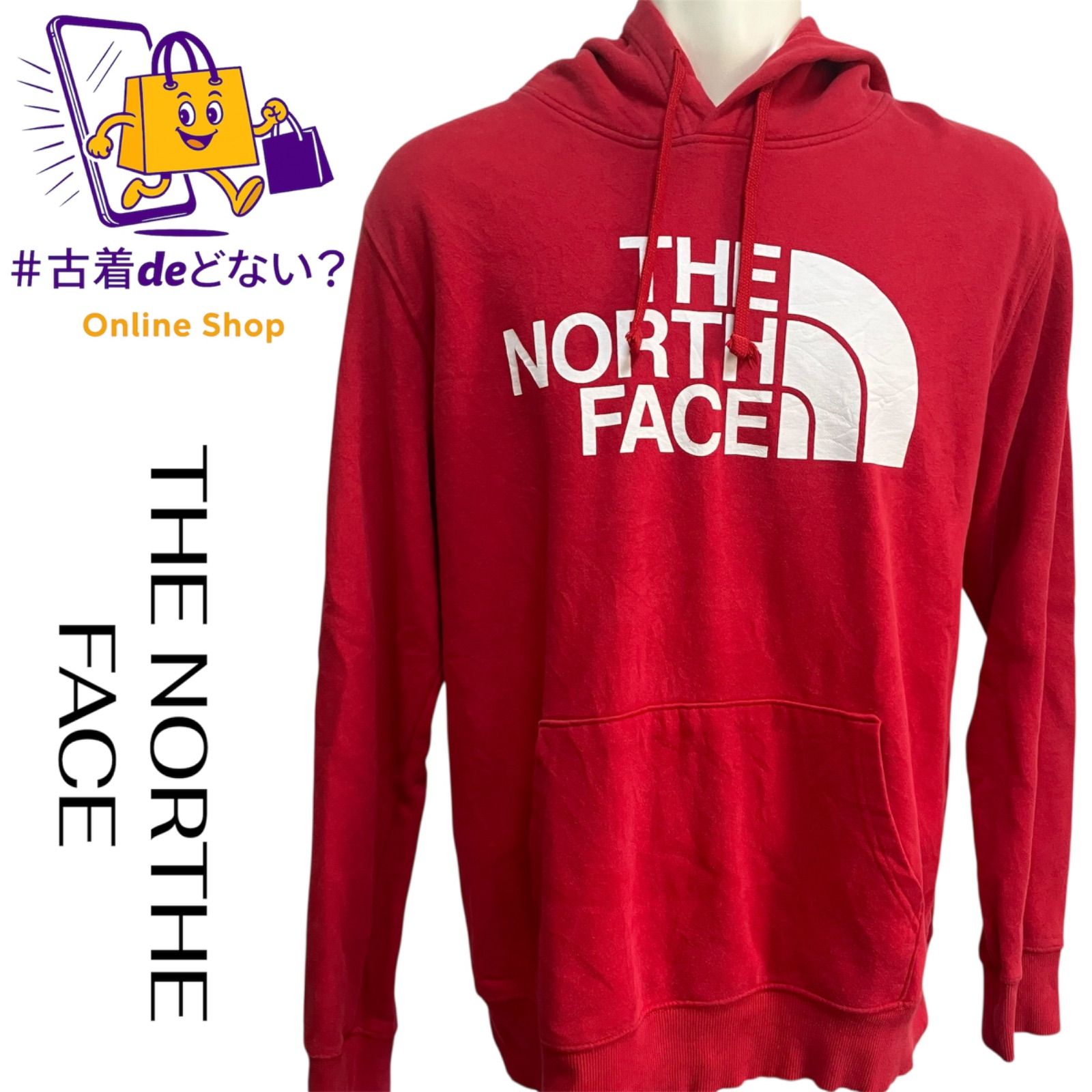 USA古着】THE NORTH FACE ノースフェイス ビッグロゴ プルオーバー 