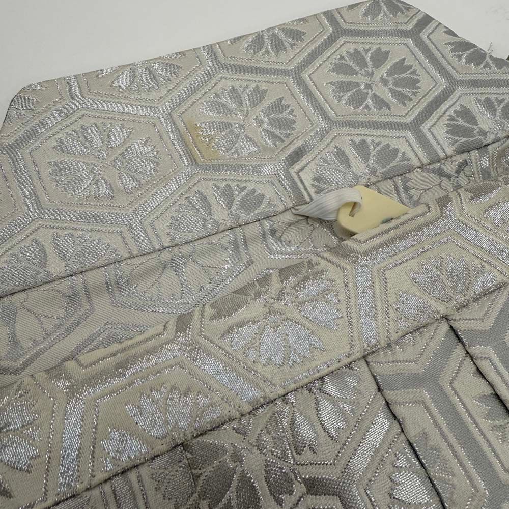 袴 行灯袴 男袴 紐下丈92.5cm 男性用袴 2Lサイズ 成人式袴 シルバー 黒 4653