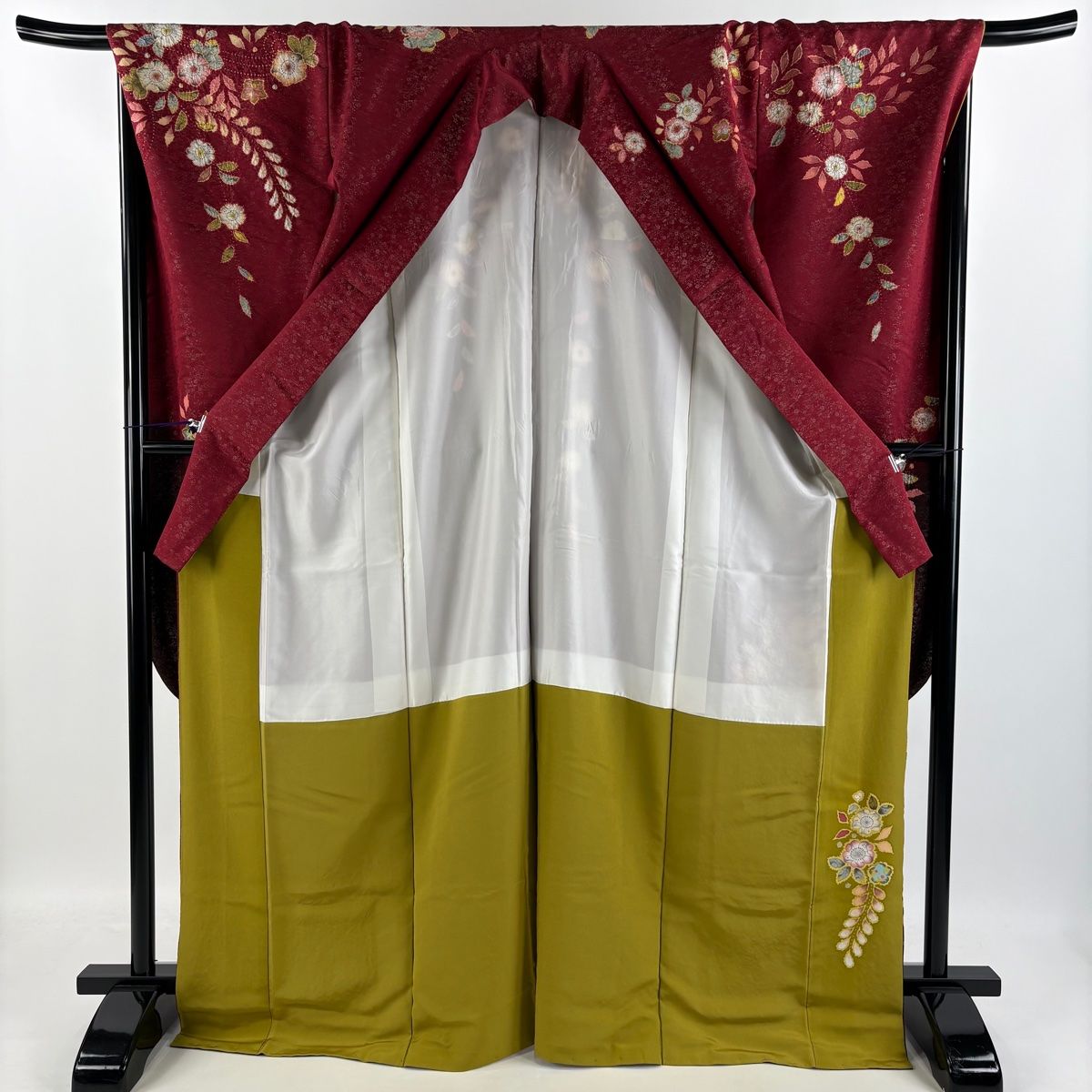 振袖 身丈171.5cm 裄丈69cm L 袷 翠山工房 落款 辻が花 金通し