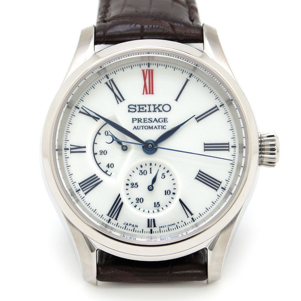 セイコー SEIKO 腕時計 プレザージュ PRESAGE クラフツマンシップシリーズ 有田焼ダイヤル SARW049 6R27-00N0 メカニカル 自動巻き 手巻つき 革ベルト パワーリザーブ メンズウォッチ