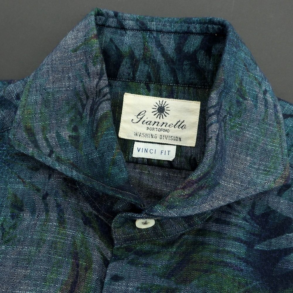 【美品】GIANNETTO／ポプリンシャツ／vinci fit／ネイビー／L 楽天市場】GIANNETTO ジャンネット シャツ VINCI FIT ヴィンチ