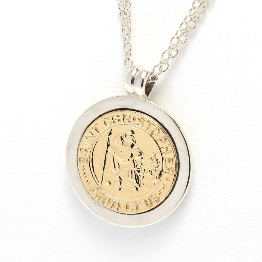 美品 ティファニー ネックレス  セントクリストファー 18K 925 TIFFANY&Co.】ティファニー セントクリストファー ネックレス