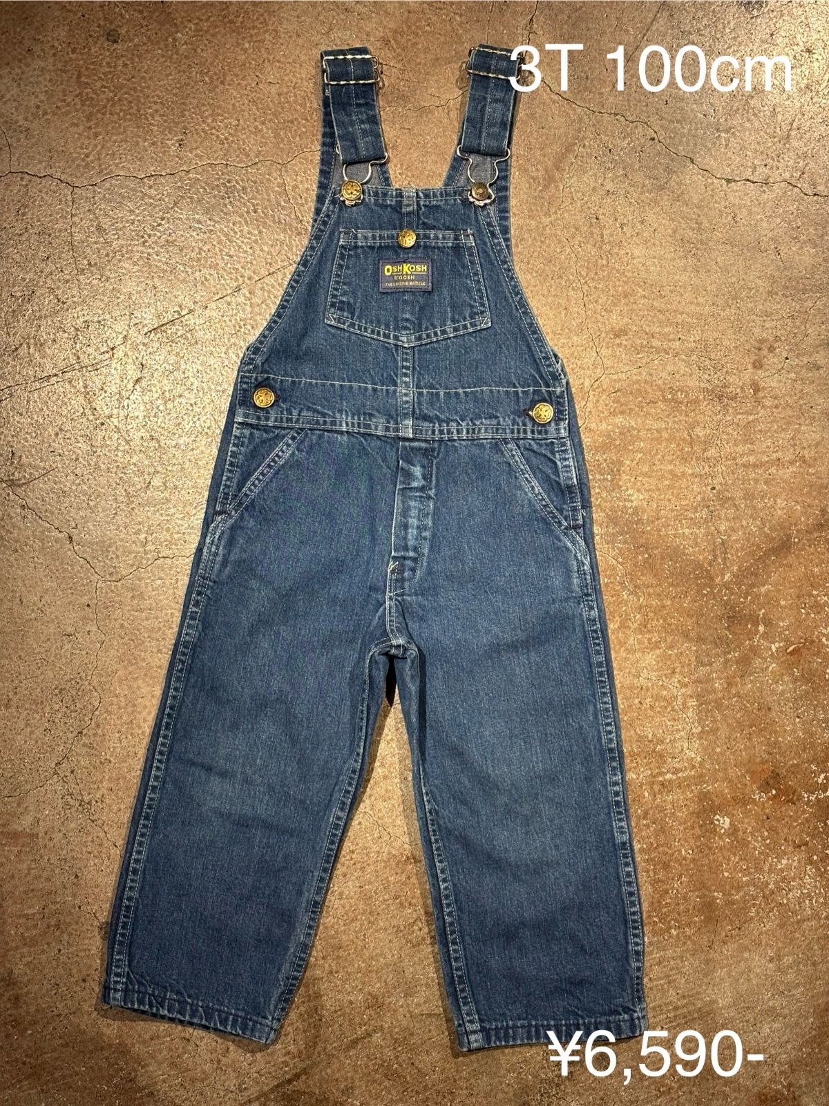 18MUSA製 OSHKOSH patterned corduroy overall オシュコシュ