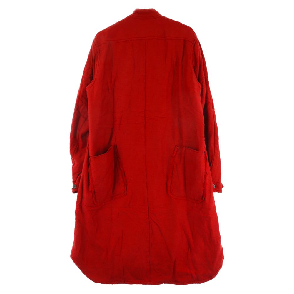 1円スタート!nude:masahiko maruyama ヌードマサヒコマルヤマ 新品メンズコットンジャケット 3 45360円 nude:masahiko maruyama ノーカラー ウール コート黒 2 SAMPLE