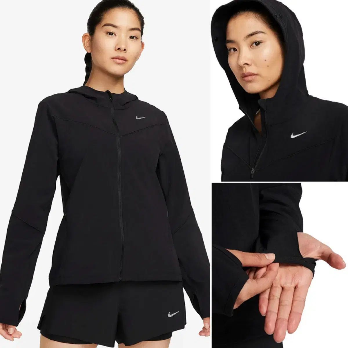 NIKE ナイキ 素早く UV ランニング 登山 ウィンドブレーカー ジャケット FB7481 ー 010