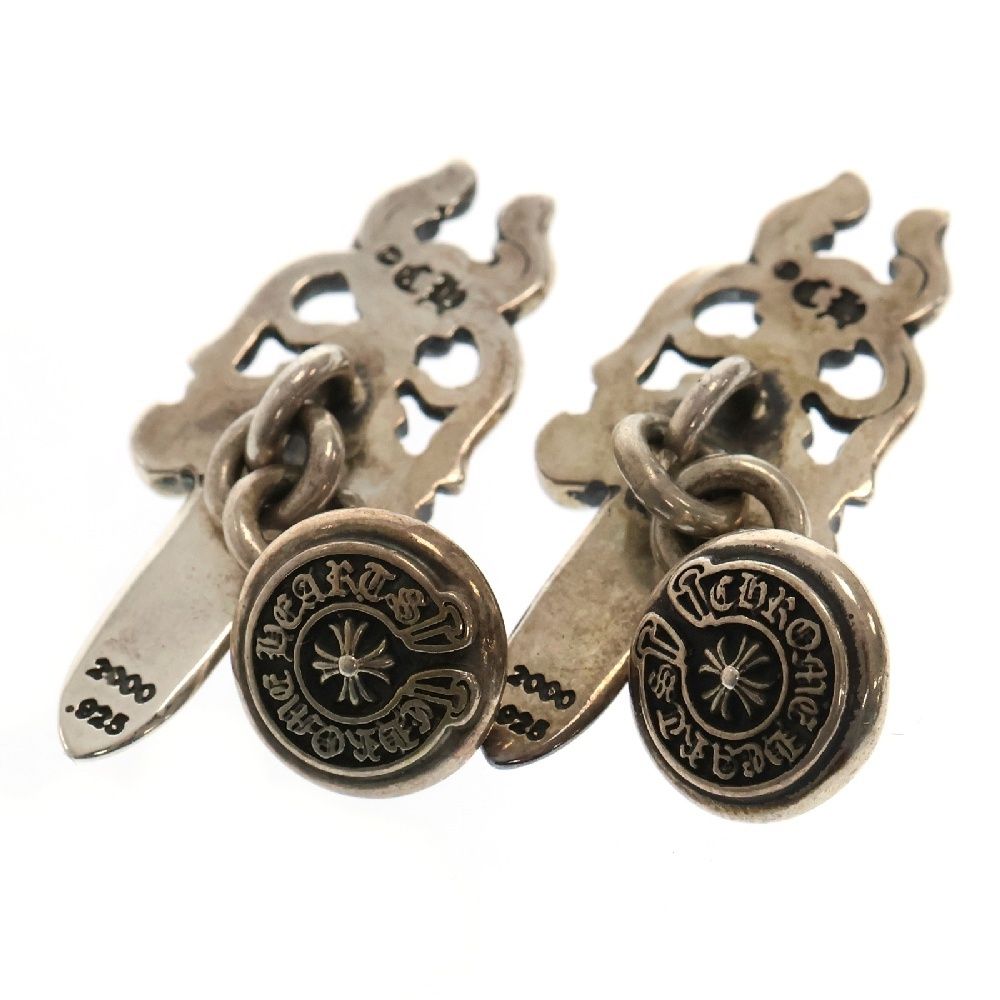 クロムハーツ ダガー ロゴ ホースシュー カフス SV925 CHROME HEARTS (クロムハーツ) DAGGER CUFFLINKS ダガー ロゴ