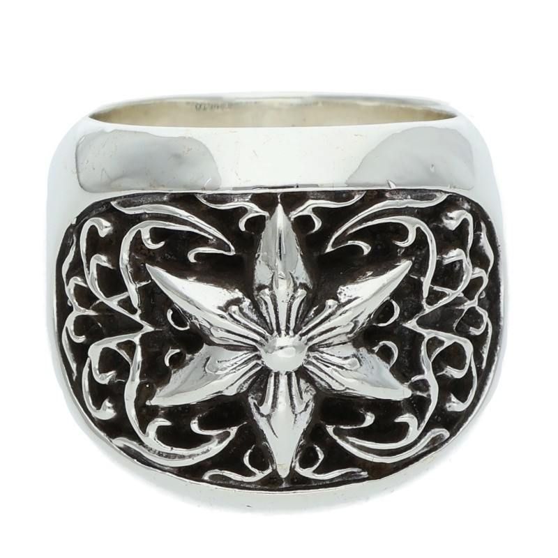 クロムハーツ CLSSC OVAL STAR クラシックオーバルスター シルバーリング メンズ 22.5号