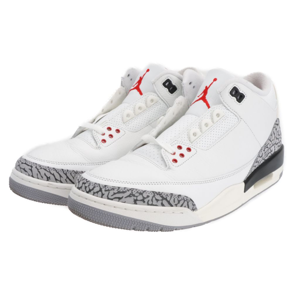 NIKE (ナイキ) AIR JORDAN 3 RETRO WHITE CEMENT REIMAGINED エア