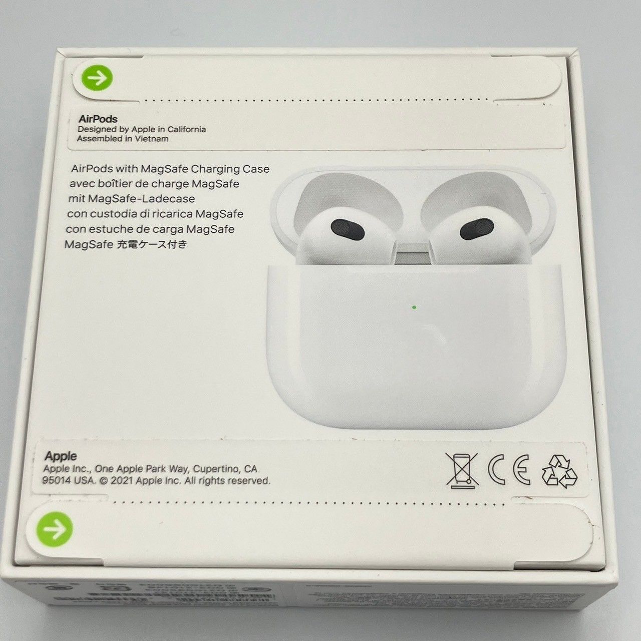 〇 未使用 未開封 Apple アップル Air pods 第三世代 MME73 J/A ① 