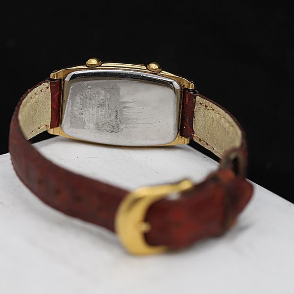 セイコー QZ ノイエ 1E20-3A00 白文字盤 ダブルフェイス トノー型