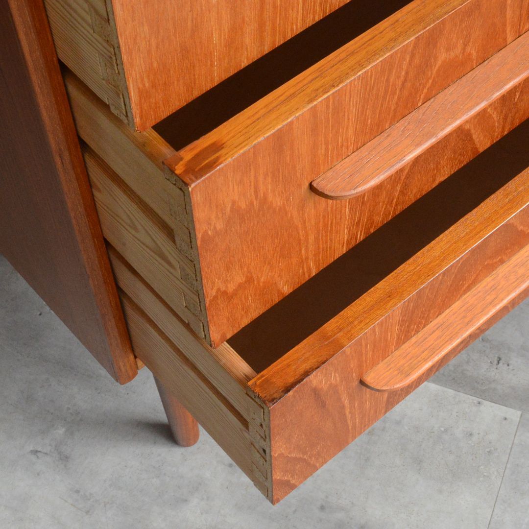 チーク ３段チェスト