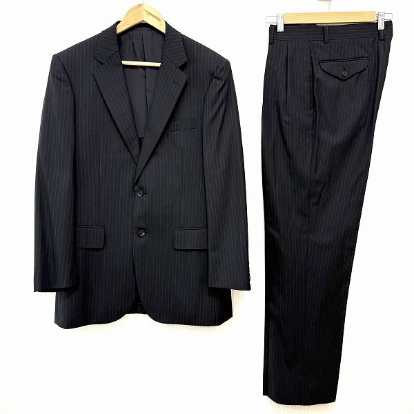 anc バーバリー BURBERRY シングルスーツ 黒系 S3B ストライプ