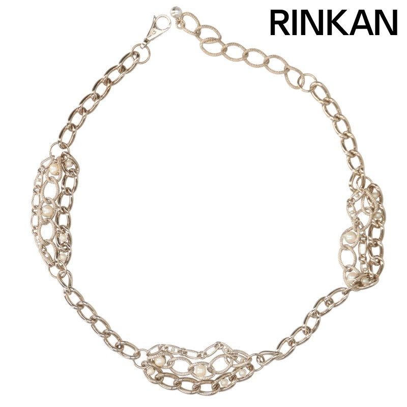 ドルチェアンドガッバーナ フェイクパールチェーンベルト レディース