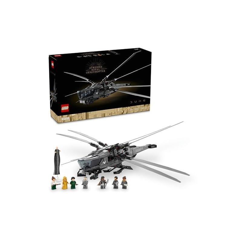 在庫限り レゴ LEGO アイコン Dune|デューン 砂の惑星 アトレイデス家のロイヤル オーニソプター おもちゃ 玩具 誕生日 プレゼント ブロック 母の日 父の日 男性 女性 宇宙 乗り物 ヘリコプター