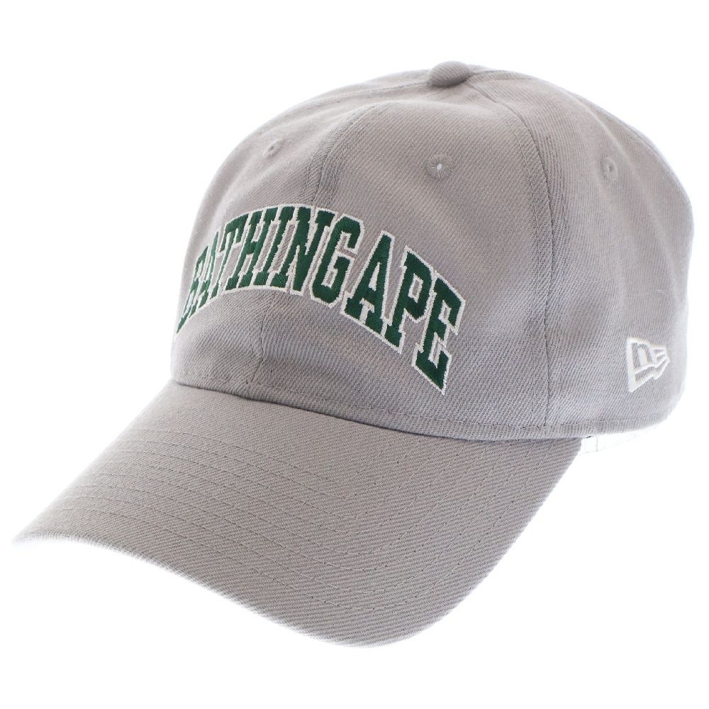 A BATHING APE アベイシングエイプ ×NEW ERA 9Twenty 刺繍ロゴベースボールキャップ グレー 9Twenty