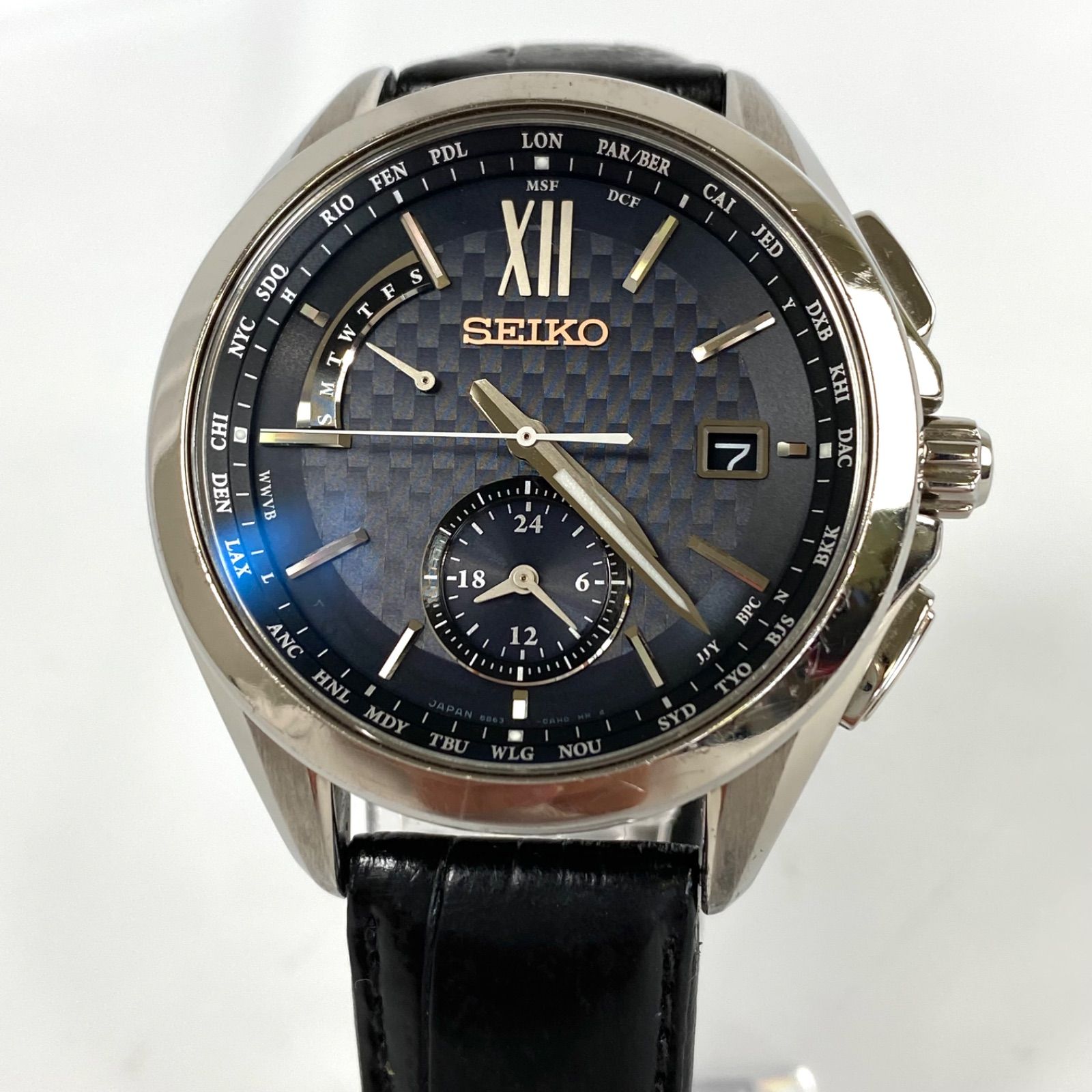 ▼▼SEIKO セイコー メンズ ソーラー電波 ブライツ フライトエキスパート 8B63-0AL0