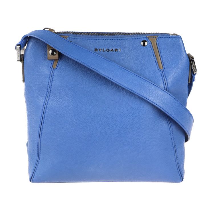 BVLGARI ブルガリ ショルダーバッグ 284735 レザー ブルー BVLGARI ブルガリ ショルダーバッグ 284735 レザー ブルー