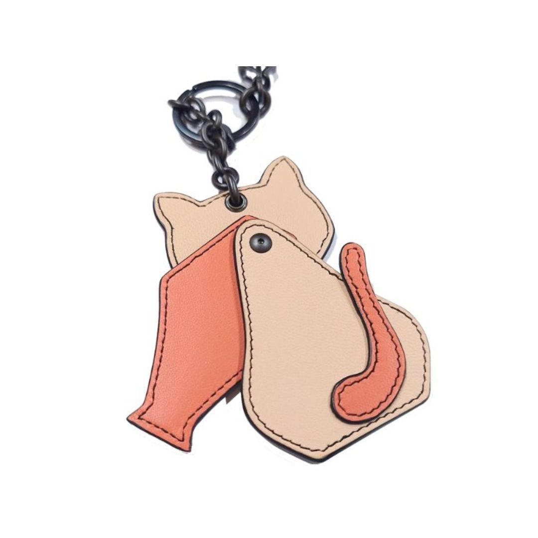 ボッテガ・ヴェネタ BOTTEGA VENETA 猫 クロコ ストラップ