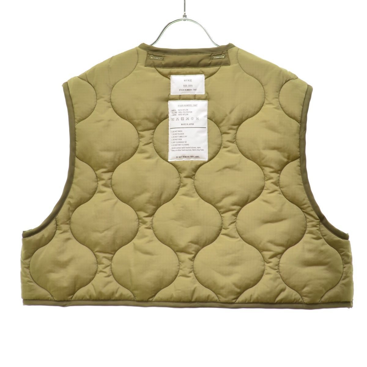 HYKE】24AW 242-17487 QUILTED CROPPED VEST キルテッド クロップドベスト - メルカリ