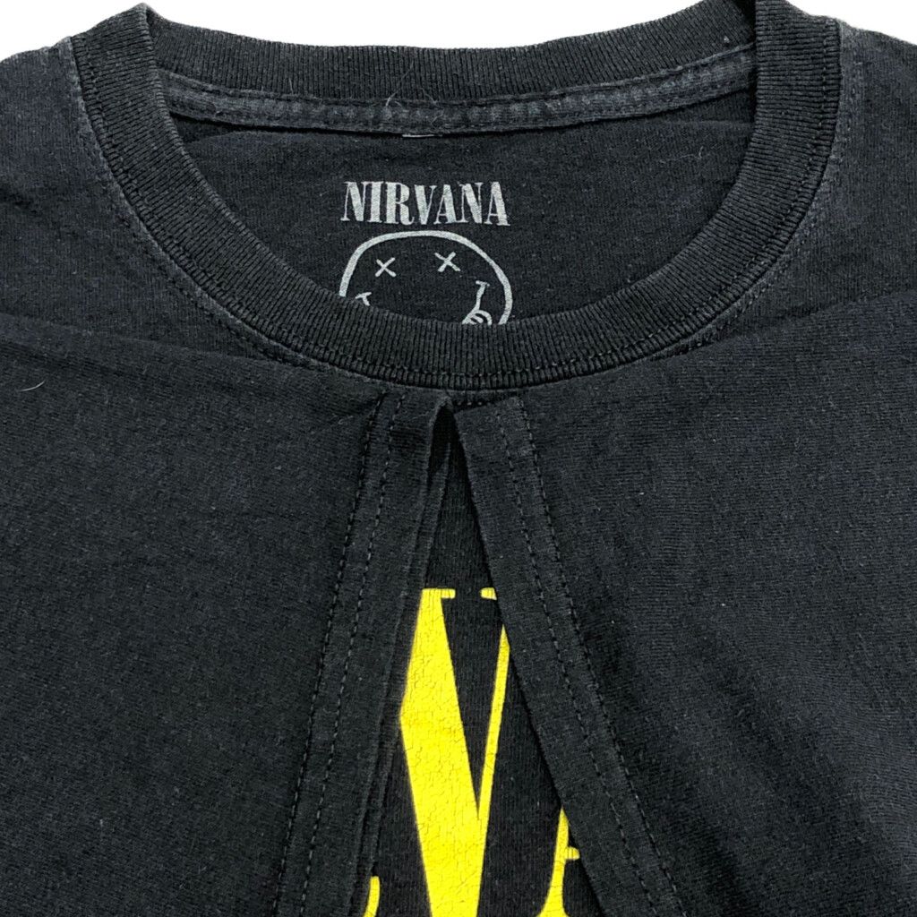 NIRVANA ニルヴァーナ 半袖Tシャツ バンド ブラック(メンズ XL)中古