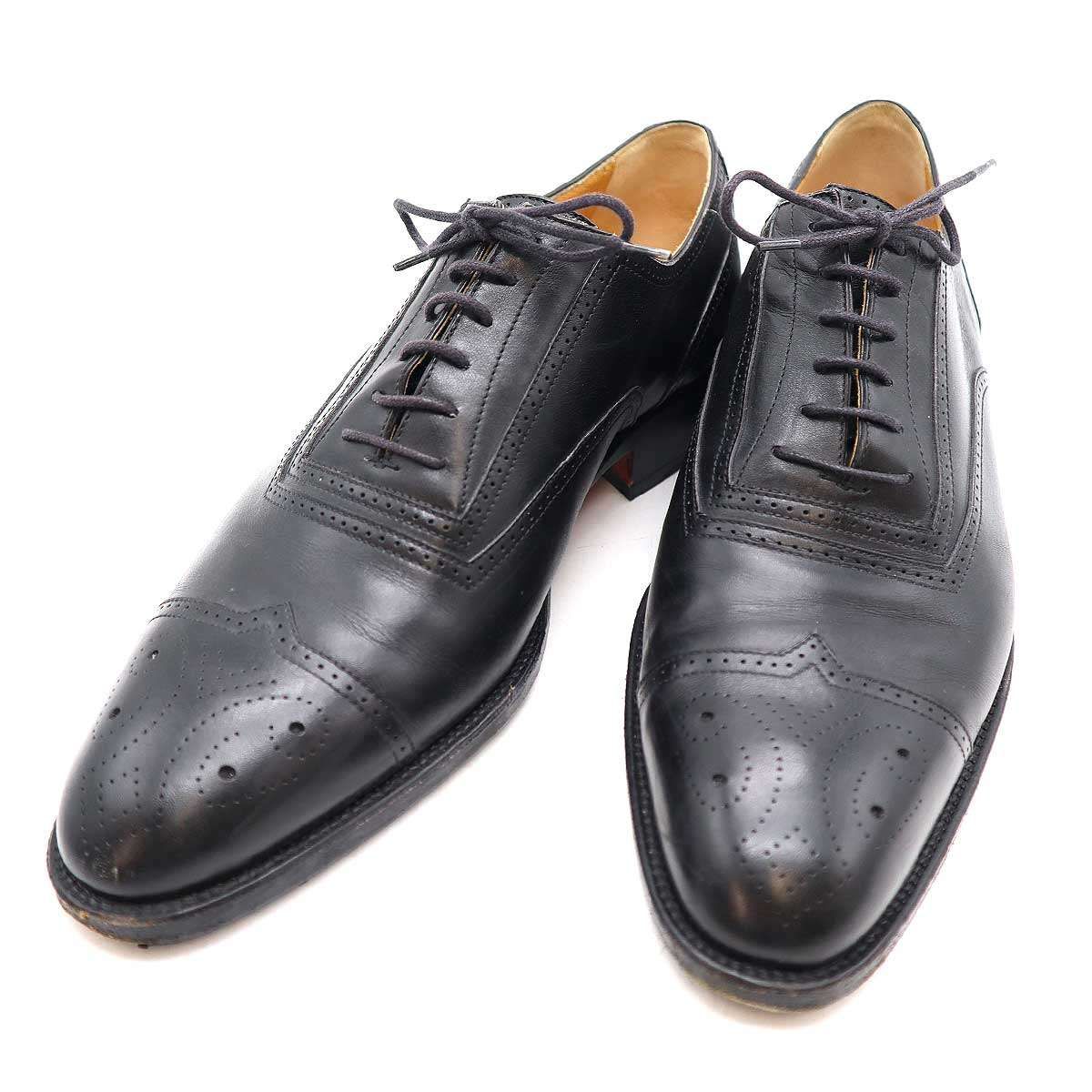 HERMESブラックレザーシューズ 41 【公式通販】