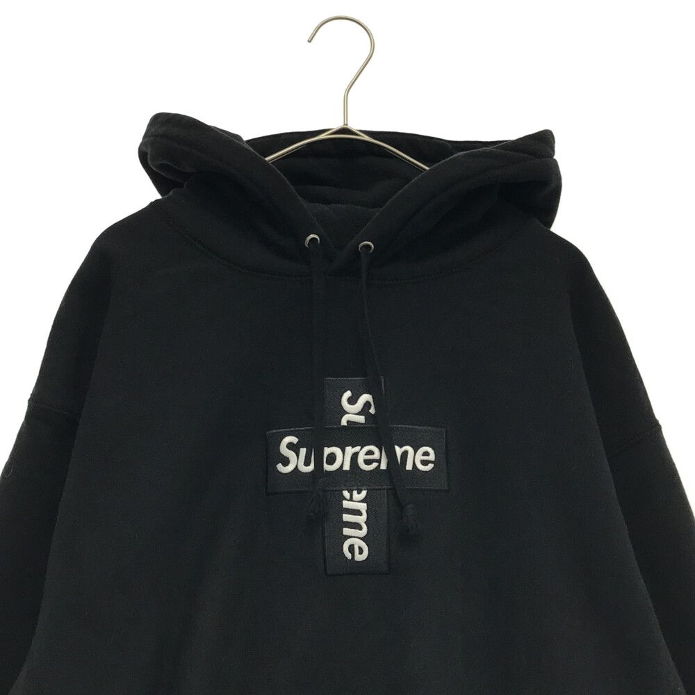 SUPREME (シュプリーム) 20AW Cross Box Logo Hooded Sweatshirt クロスボックスロゴスウェットプルオーバー パーカー ブラック - メルカリ