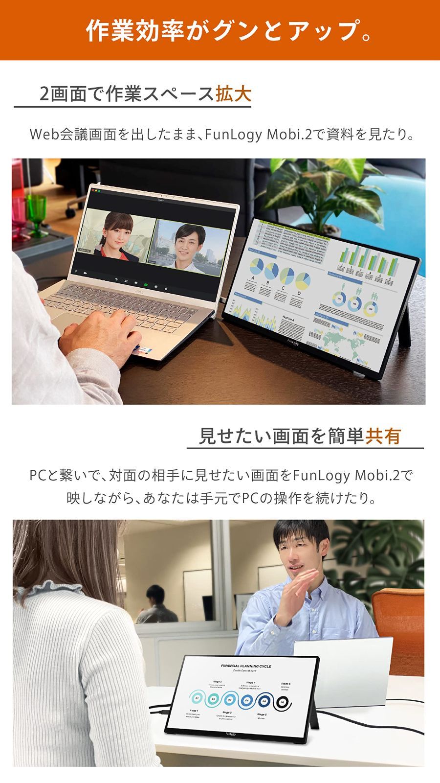 モバイルモニター FunLogy Mobi.2