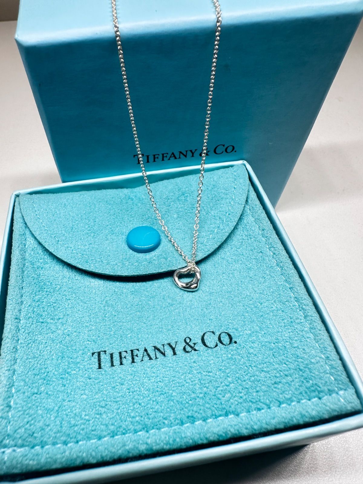 【極美品】ティファニー　ティアドロップネックレス　シルバー925 美品】Tiffany ティファニー ティアドロップ ネックレス シルバー925